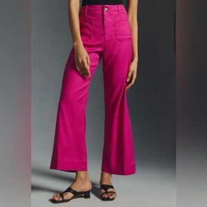 Maeve by Anthropologie The Colette Linen Cropped Pant